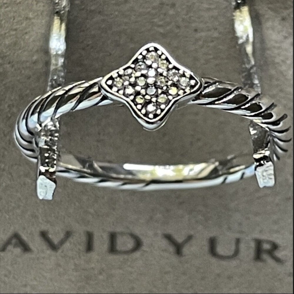 David Yurman Cable Collectibles Quatrefoil Stack Ring